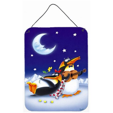 Carolines Treasures Music Under the Moon Penguins Wall or Door Hanging Prints APH0243DS1216